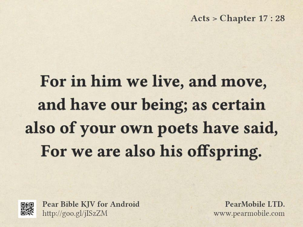 Acts, Chapter 17:28